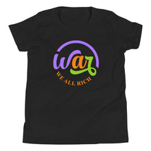 Load image into Gallery viewer, W.A.R half circle Youth Short Sleeve T-Shirt