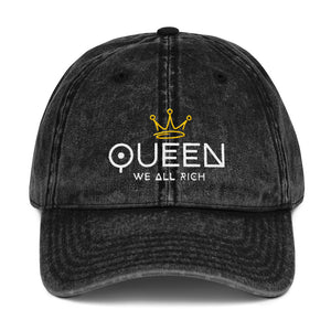 Queen Vintage Cotton Twill Cap