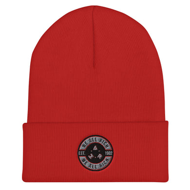 W.A.R. BUTTON Cuffed Beanie