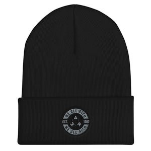 W.A.R. BUTTON Cuffed Beanie