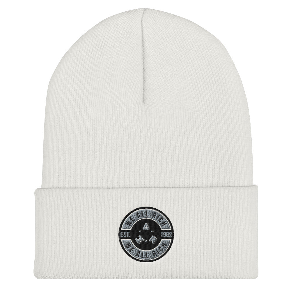 W.A.R. BUTTON Cuffed Beanie