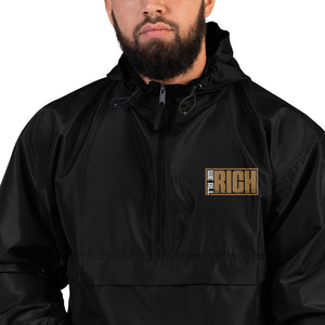 Embroidered Champion/We All Rich Packable Jacket