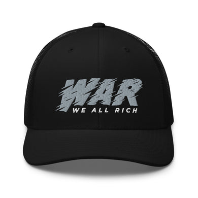 W.A.R Distressed logo Trucker Cap